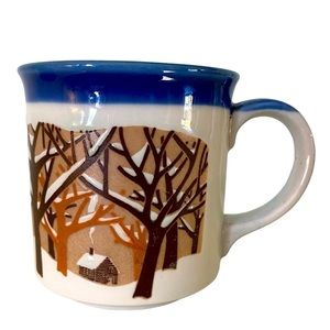 Cabin In The Woods Winter Wonderland Ceramic Coffee Mug